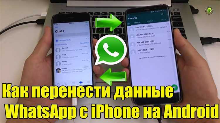 Перенос данных WhatsApp: