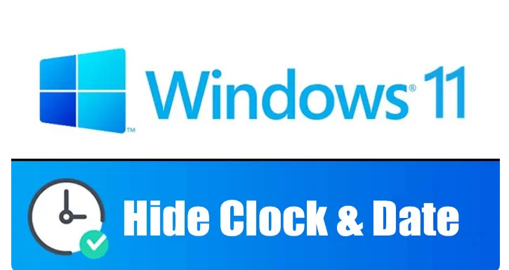 Как скрыть или показать время и дату на панели задач в Windows 11